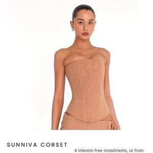 Corset in Tan